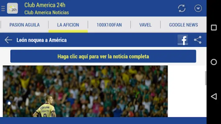 Club America 24h android App screenshot 0